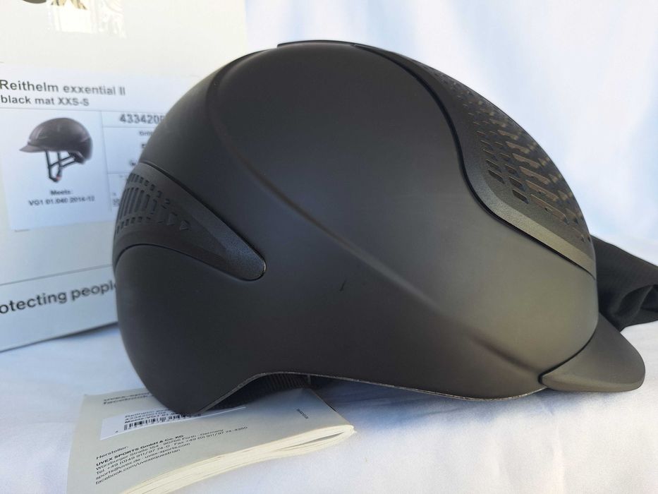 Kask jeździecki toczek Uvex Reithelm Exxential II Black XS/S 52-55cm