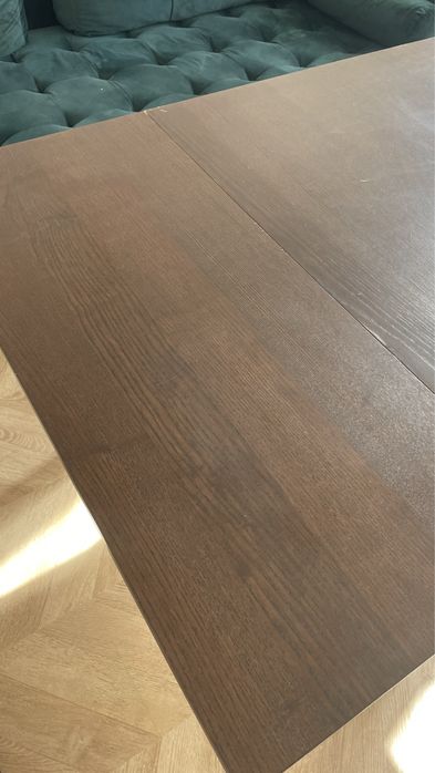 Stół rozkladany drewniany brązowy bjurst ikea