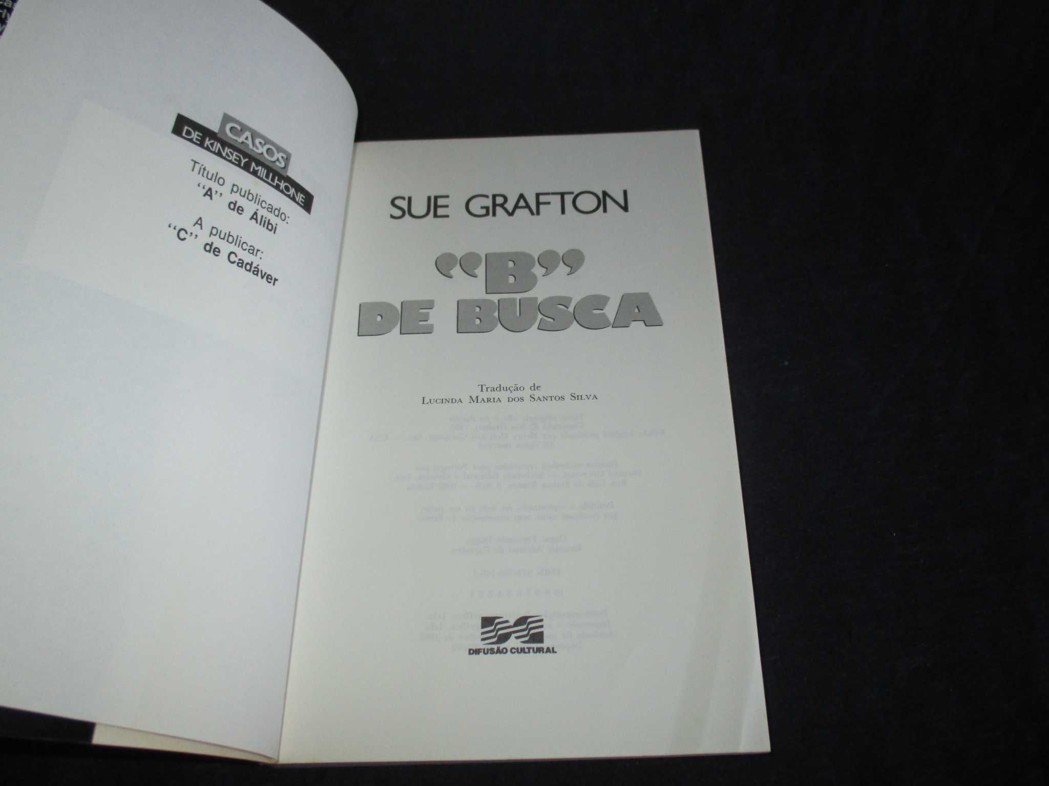 Livro B de Busca Sue Grafton