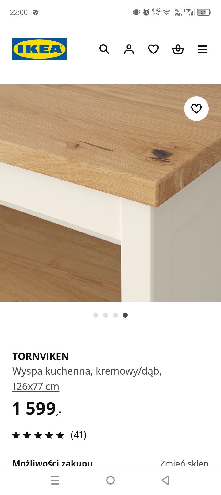 Nowa wyspa kuchenna plus 2 stolki nowe barowe
