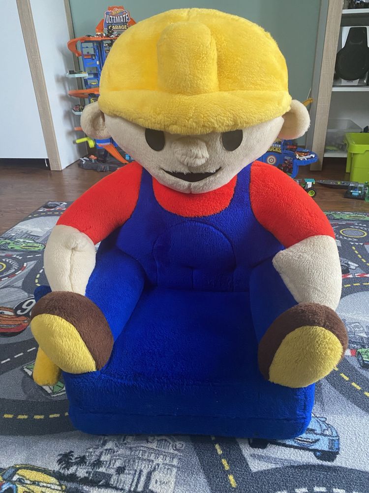 Fotel pluszowy Bob Budowniczy