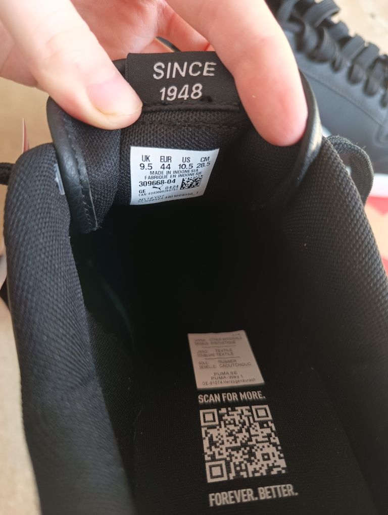 Nowe buty puma 44 adidasy czarne tenisówki wygodne