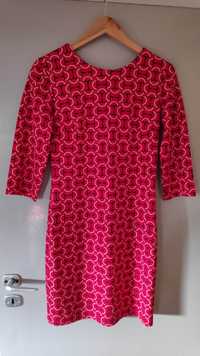 Sukienka czerwona w czarno-biale wzorki rozmiar L