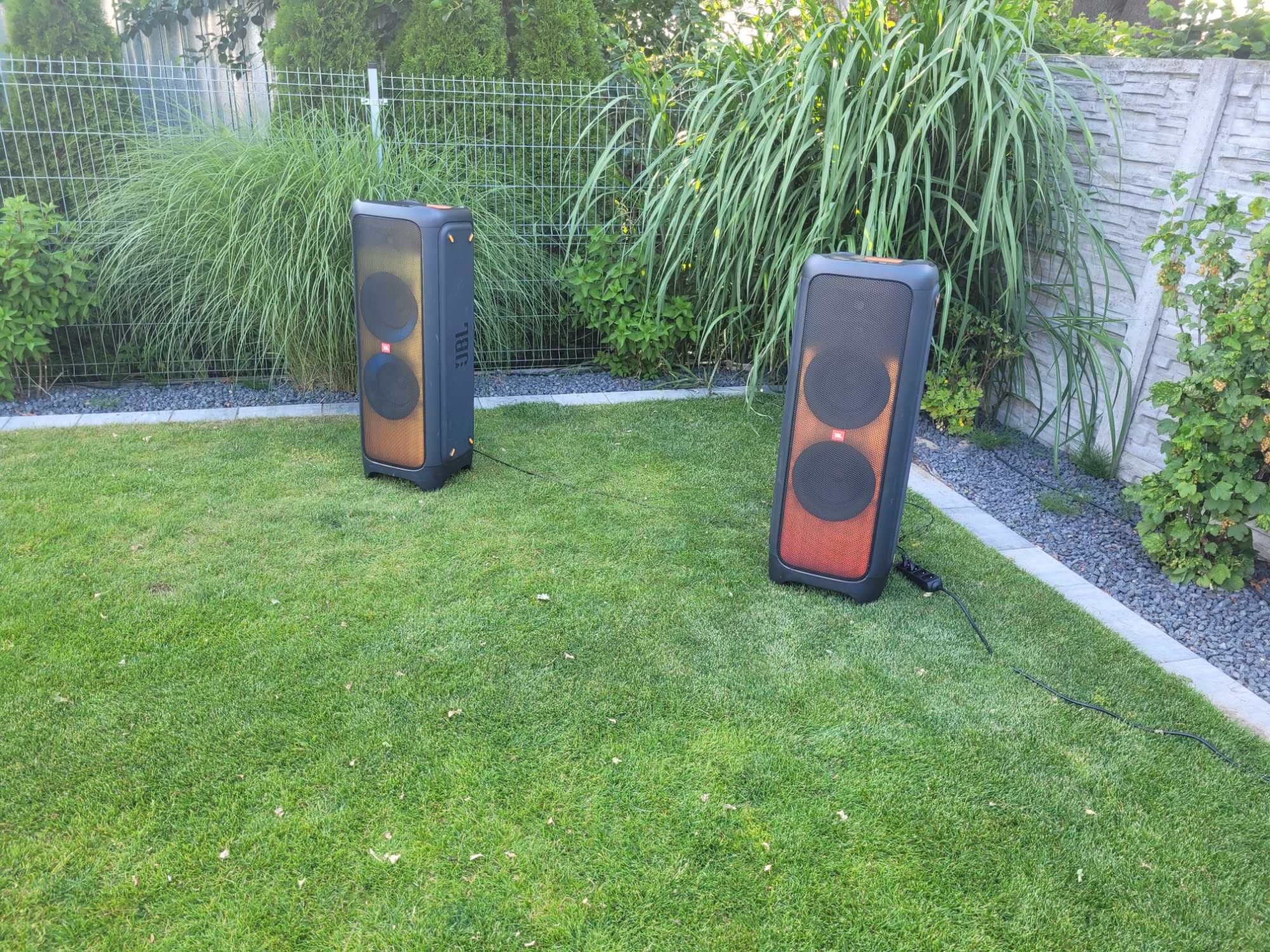 Wynajem nagłośnienia, głośników JBL PartyBox 1000 (2szt.) + mikrofony
