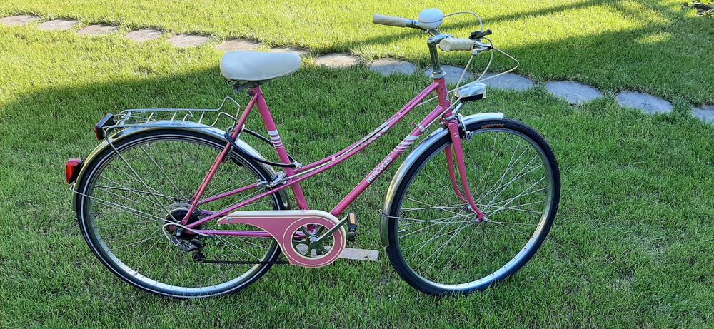 rower damski różowy Hercules