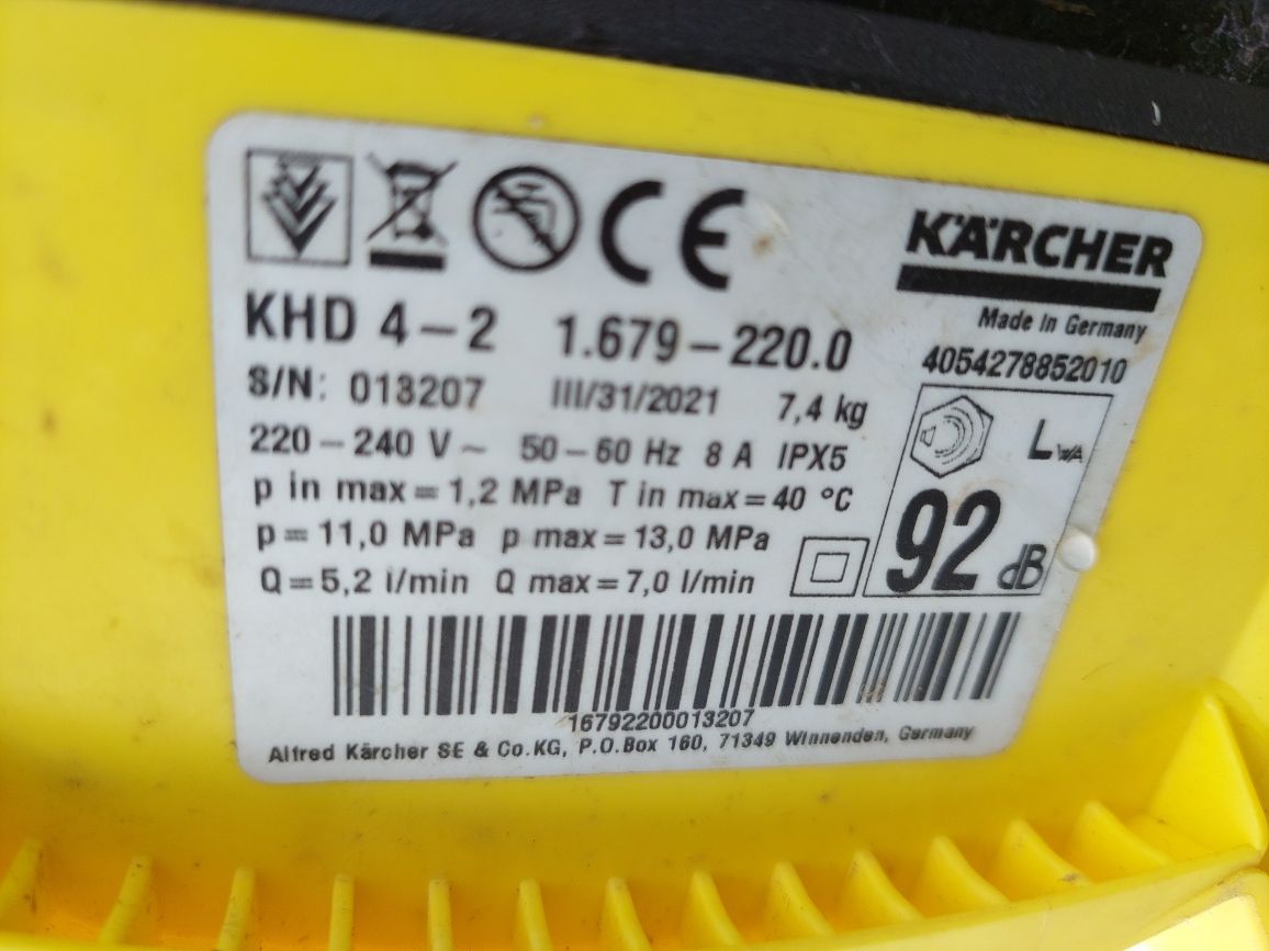 Myjka ciśnieniowa karcher khd 4-2