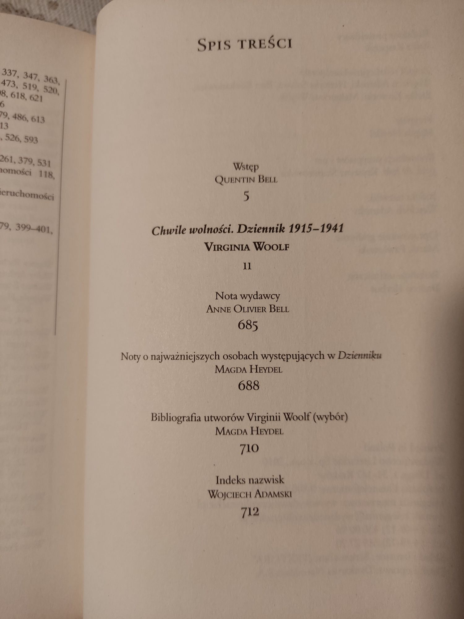 Virginia Woolf Dzienniki 1915/1941 Chwile wolności (Nowa 2007)