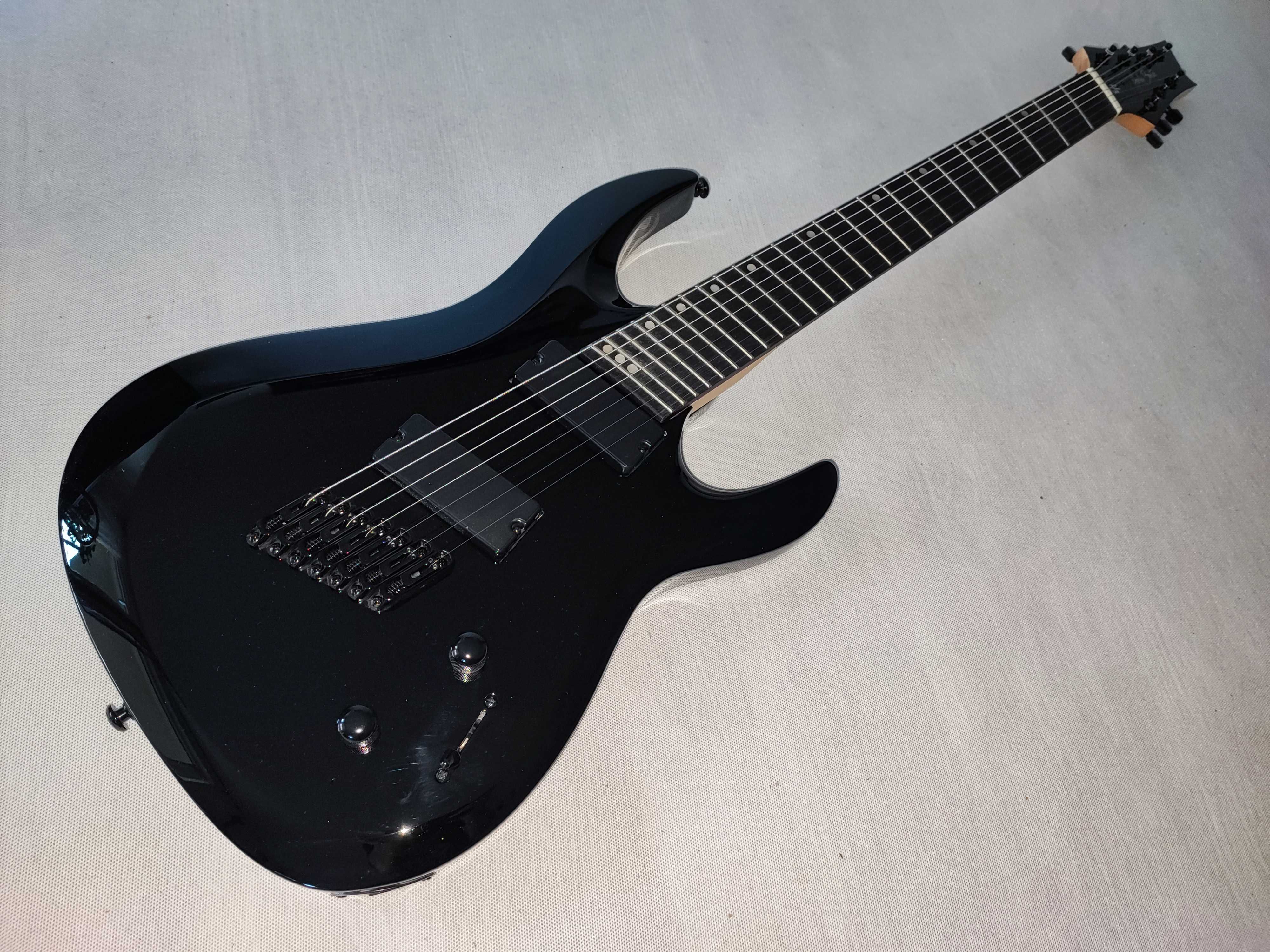 HARLEY BENTON R-457BK MultiScale nowa gitara 7-strunowa ustawiona