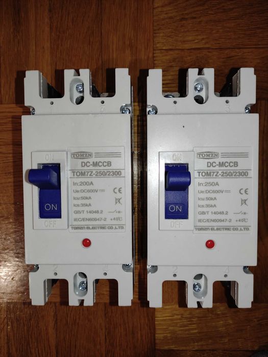 Автоматический выключатель TOMZN 1Р, 2P DC  160А,200А,250A 600 В