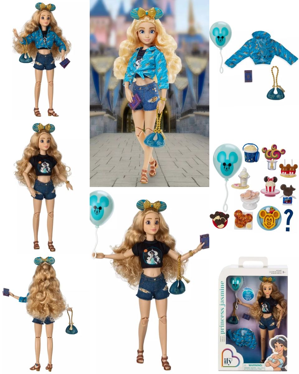 Кукла лялька Disney ily 4EVER Doll Поклонница Белль, Золушка, Жасмин