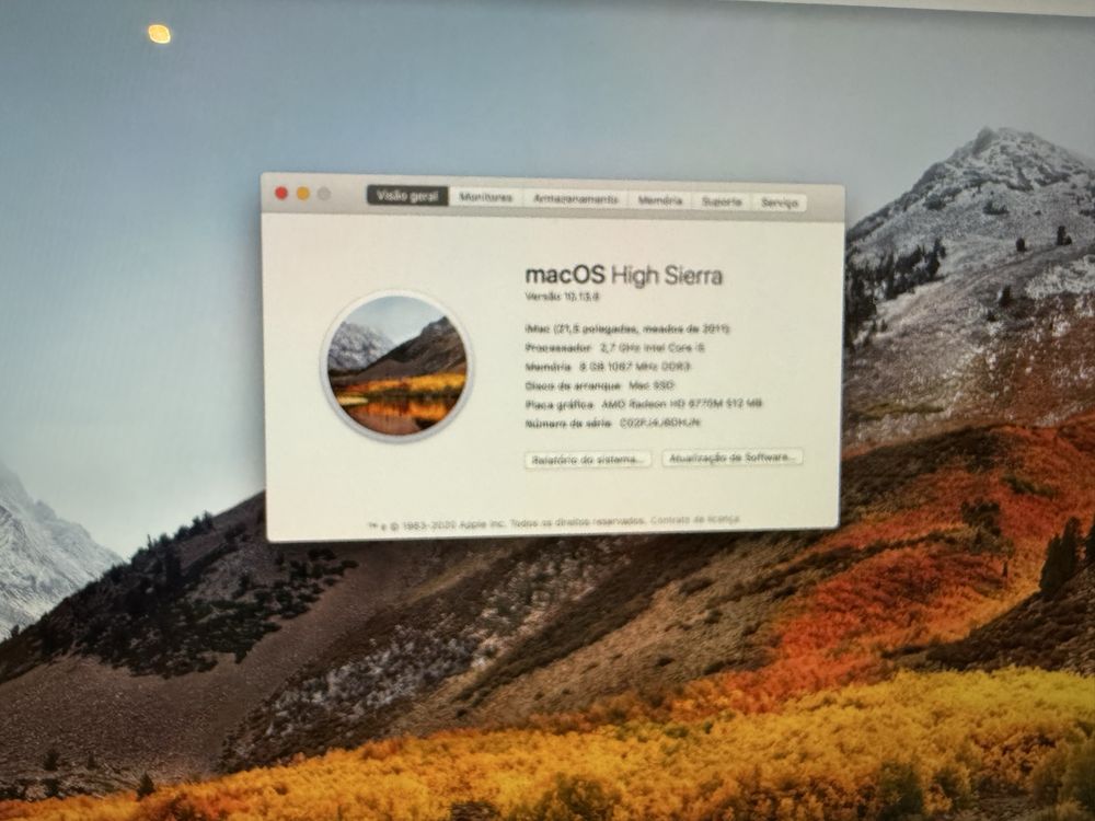 Imac 21,5” Core i5 de 2011