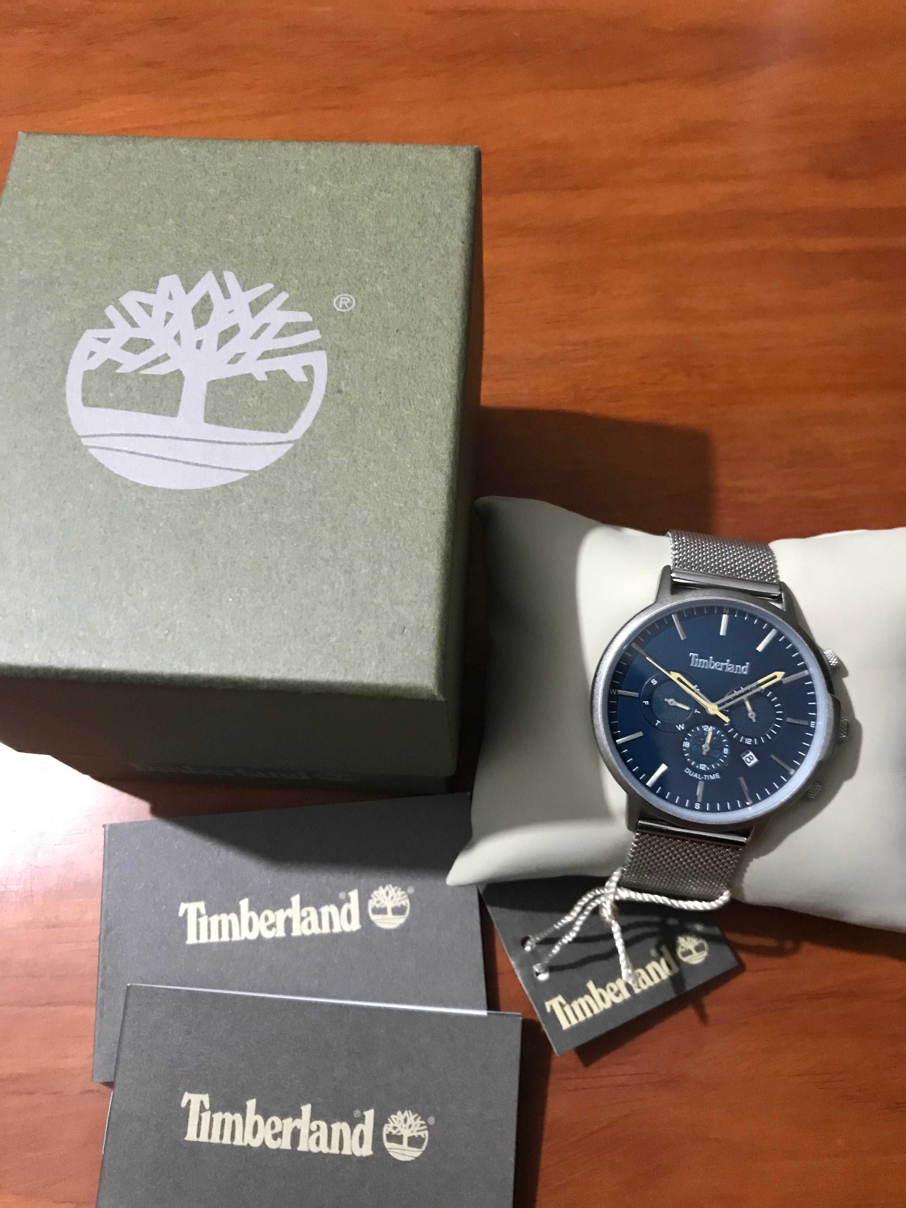 Relógio Timberland Prateado & Azul