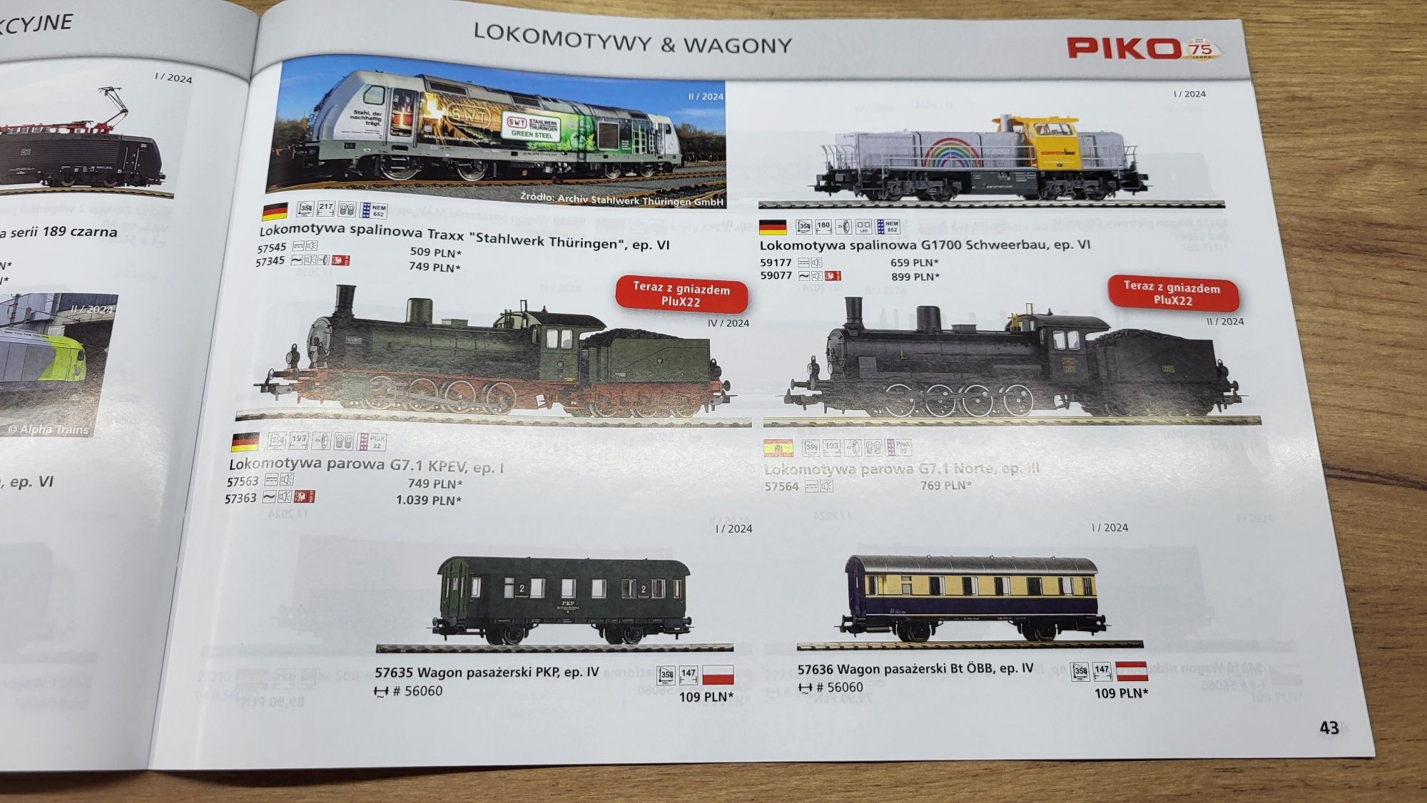 Piko katalog nowości modelarskie H0 na 2024 rok NOWY okazja