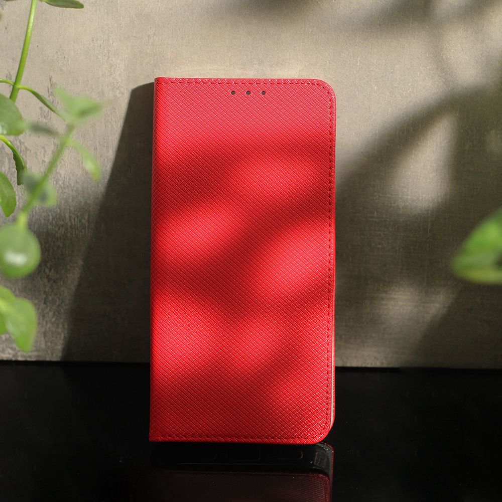 Etui Z Klapką Smart Magnet Huawei Y5 2018 / Honor 7S Czerwone + Szkło