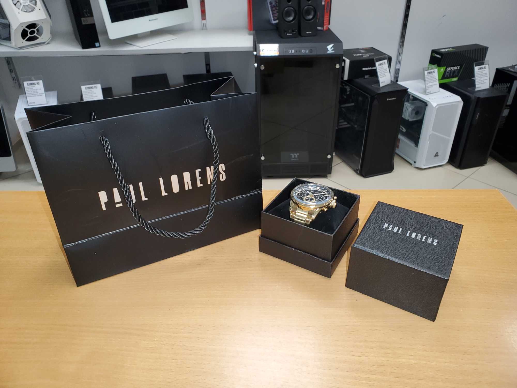 Nowy zegarek MĘSKI PAUL LORENS - PL13605B-1D1 + Torebka Prezent