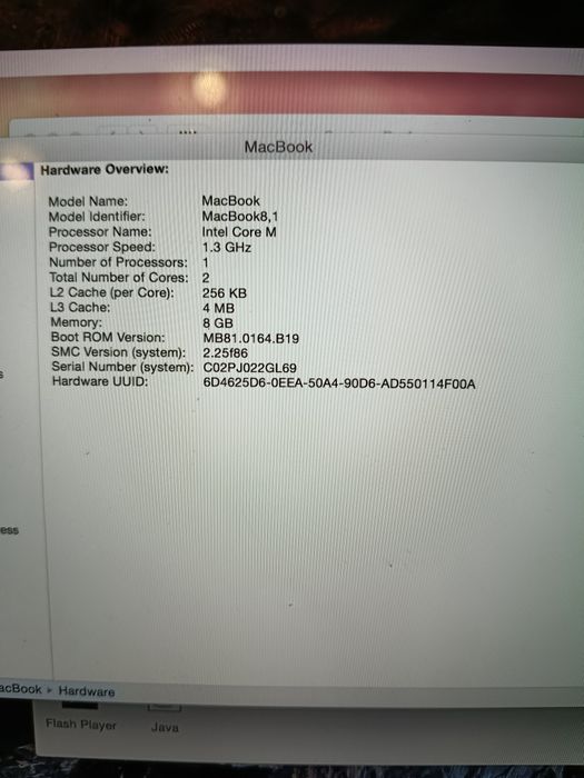 MacBook 8 2015 ecrã 12"
