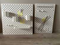Tablice Ikea Skadis z akcesoriami