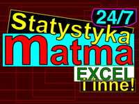 MATMA 24/7 POMOC matematyka statystyka ekonometria EXCEL korepetycje