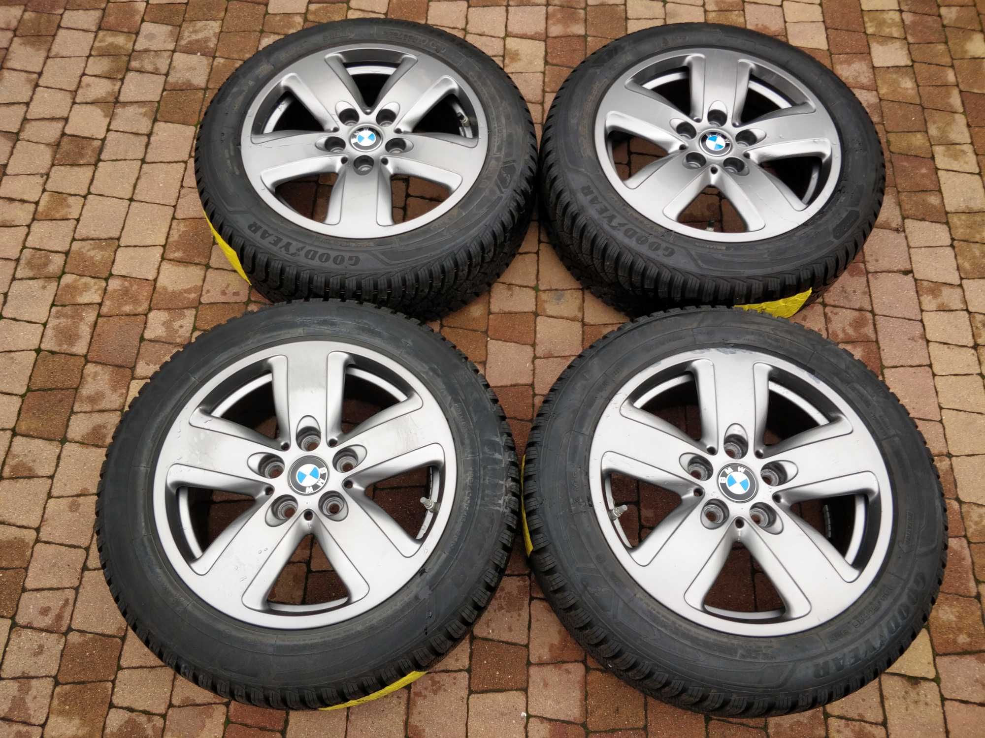 3114. Koła zimowe BMW 2 F45 5x112 ET47 205/60/16 8.5mm 2023r jak nowe