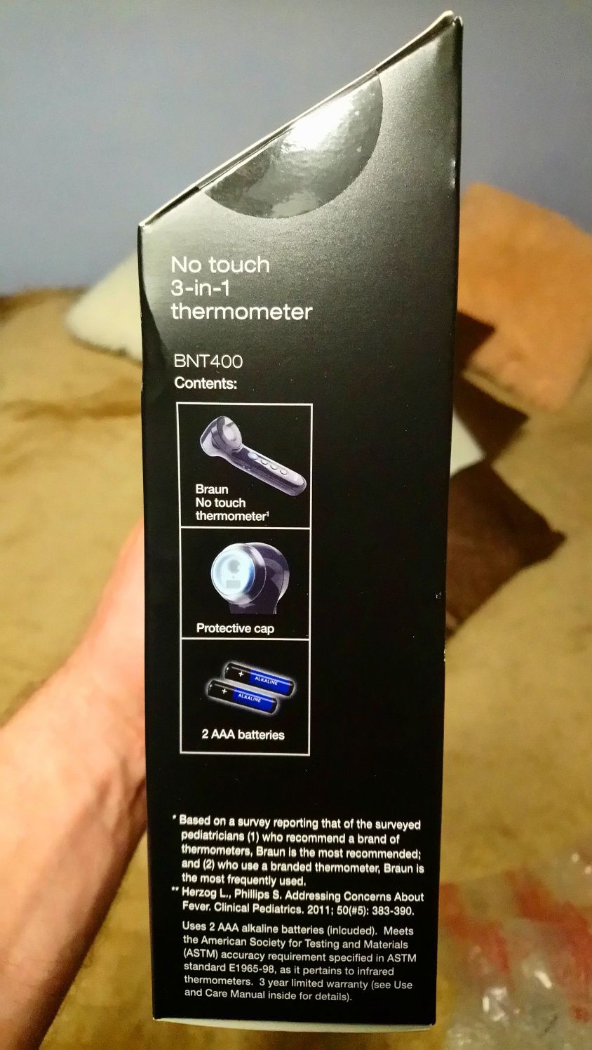 Безконтактный термометр медицинский BRAUN BNT400