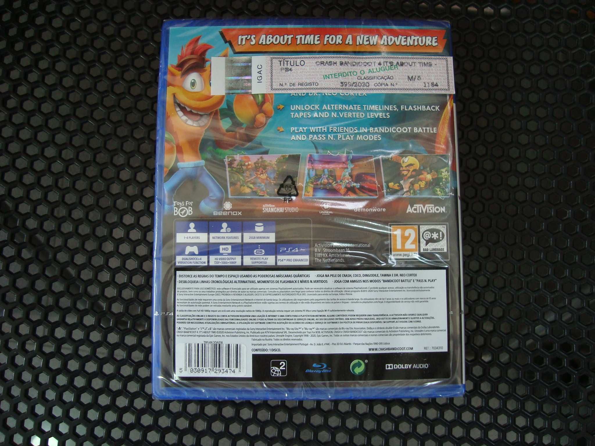 Crash Bandicoot 4 PS4 Novo e Selado