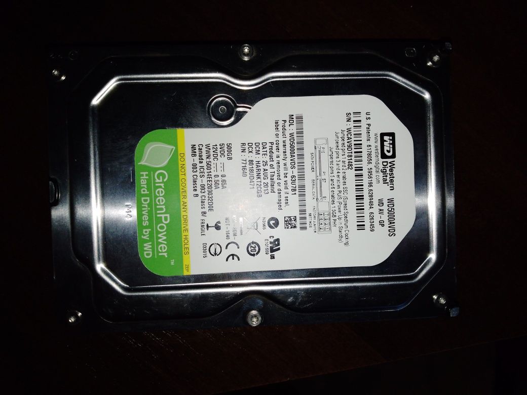 Жорсткий диск 500Gb