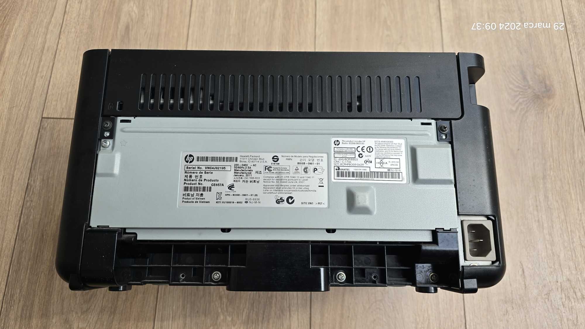 Drukarka laserowa mono HP P1102w - używana ekonomiczna (3k str)