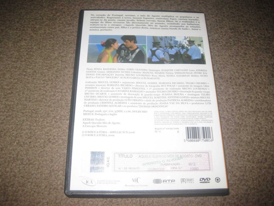 DVD "Aquele Querido Mês de Agosto" Raro!