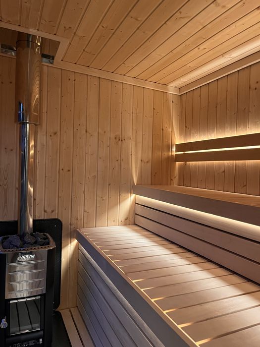 Sauna Balia ogrodowa jacuzzi domowe spa domek całoroczny letniskowy
