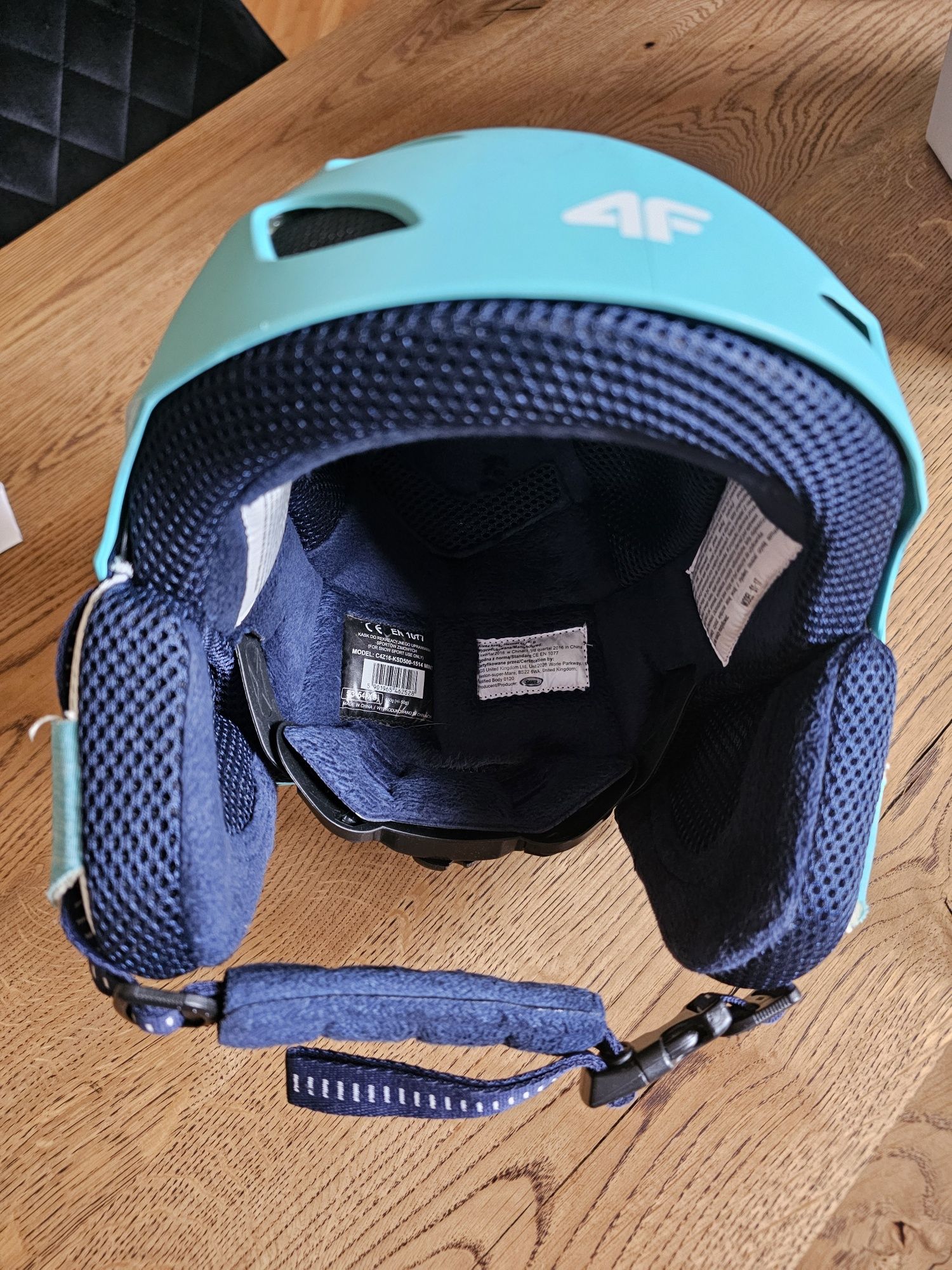 Kask narciarski 4f XS 53/54cm turkus