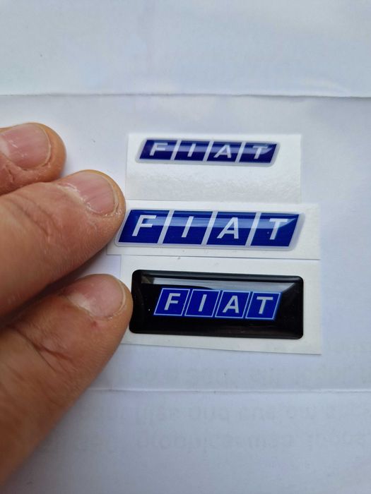 FIAT Volante emblema autocolante Panda Punto Seicento Cinquecento novo
