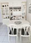 Conjunto móvel sala, mesa e 4 cadeiras