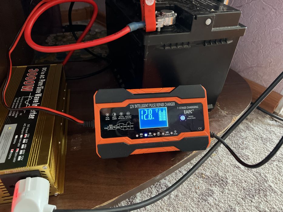 Розумний зарядний пристрій 12v/12A