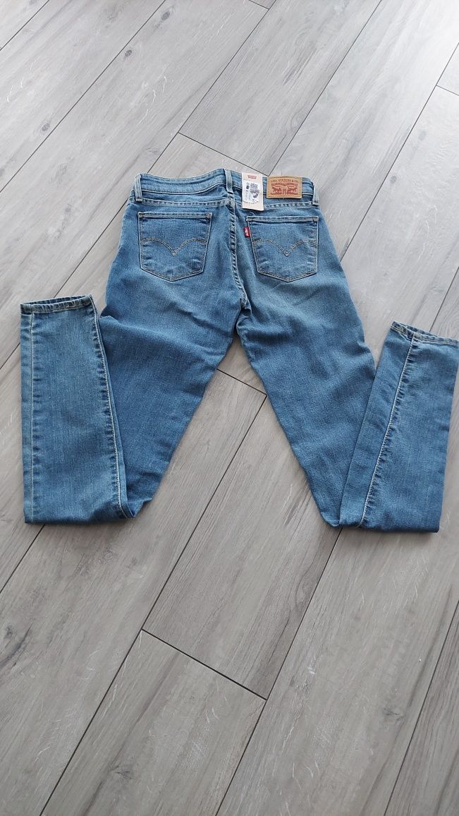Jeansy levis 24x32 skinny slim nowe levis spodnie denim