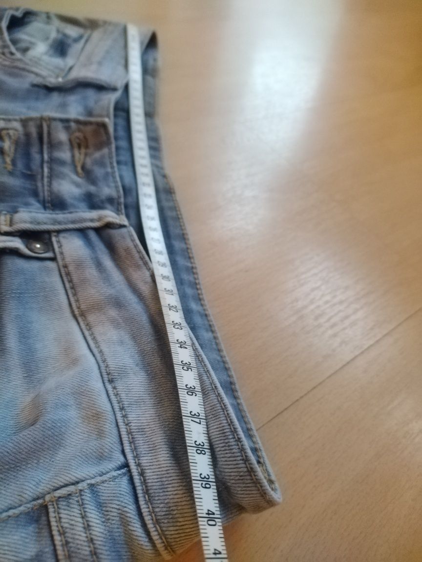 Jeansy jasne damskie M/L elastyczne