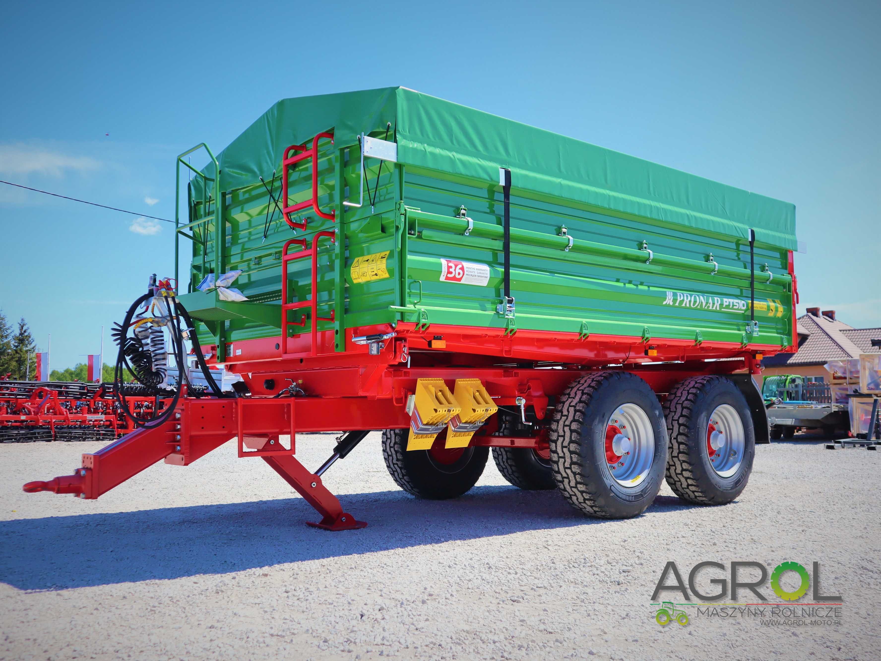Przyczepa 10t tandem PT510 Pronar od ręki 12 ton rolnicza