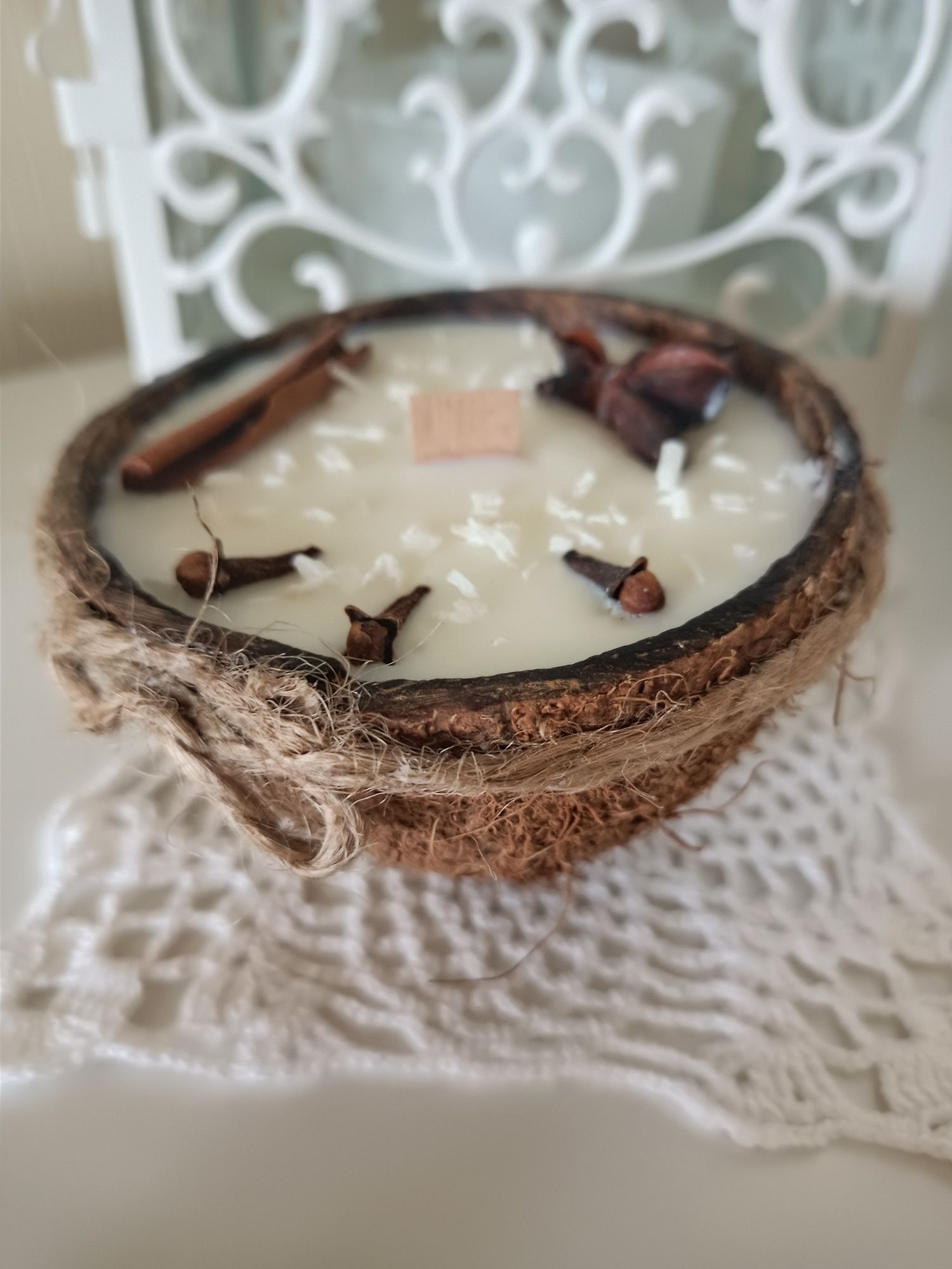 Świeca sojowa kokos