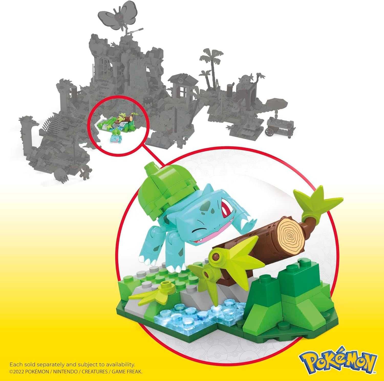 MEGA Pokmon Action Figure Building лісова розвага Bulbasaur´s Forest