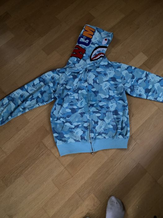 Bape shark fire como blue