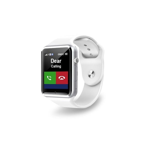 Relógio branco Smartwatch A1 com sim e bluetooth