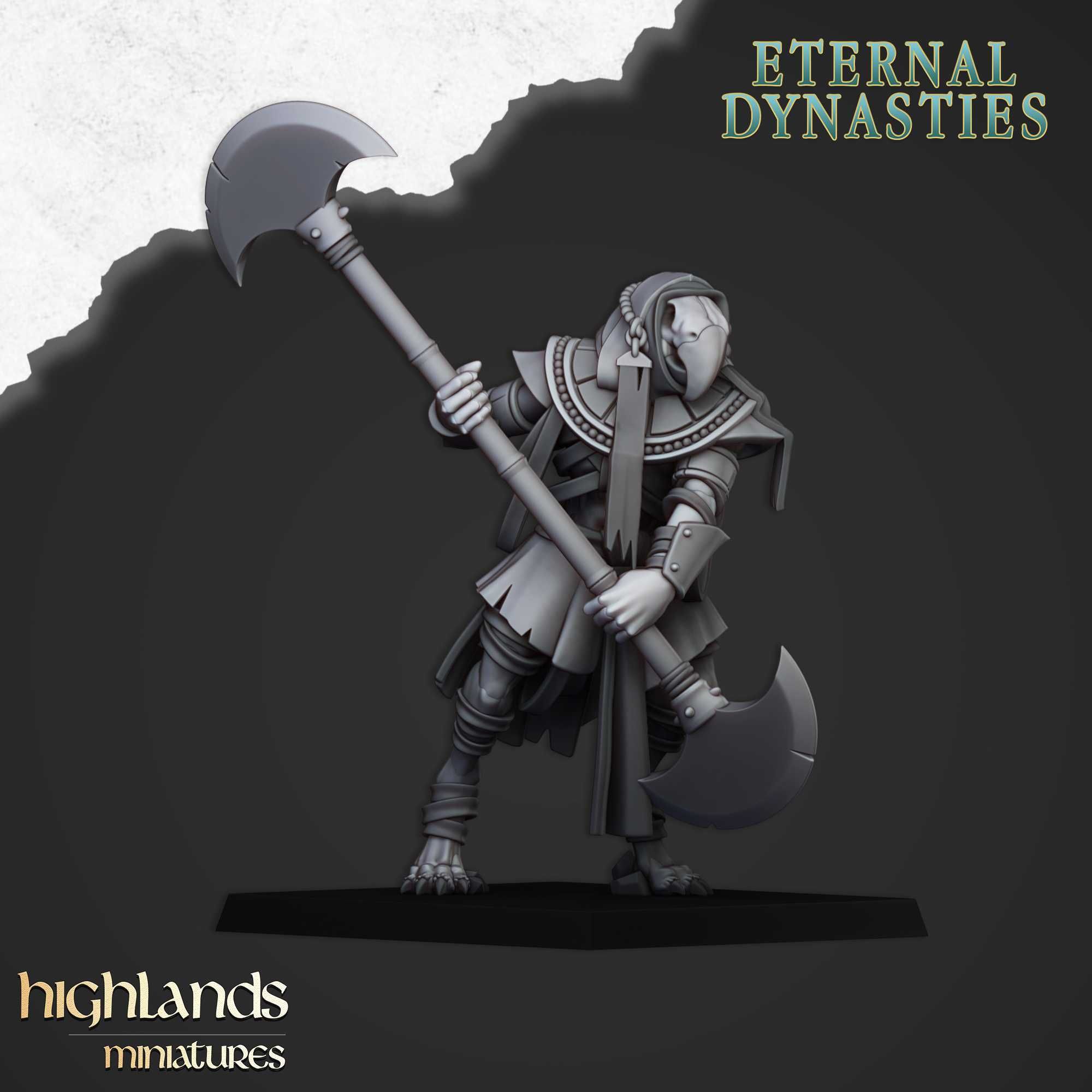 Anubis Guard with Bows / Great Weapons - WFB ToW AoS Highlands x3