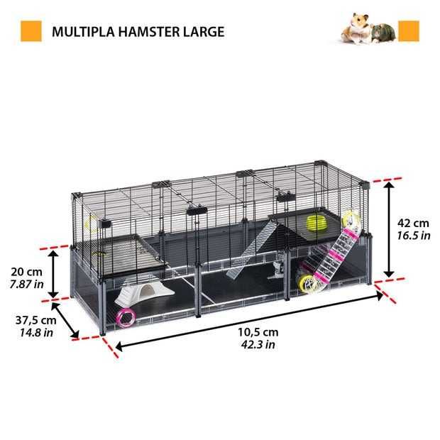 PORTES GRÁTIS - Gaiola Hamster FERPLAST MULTIPLA CRYSTAL