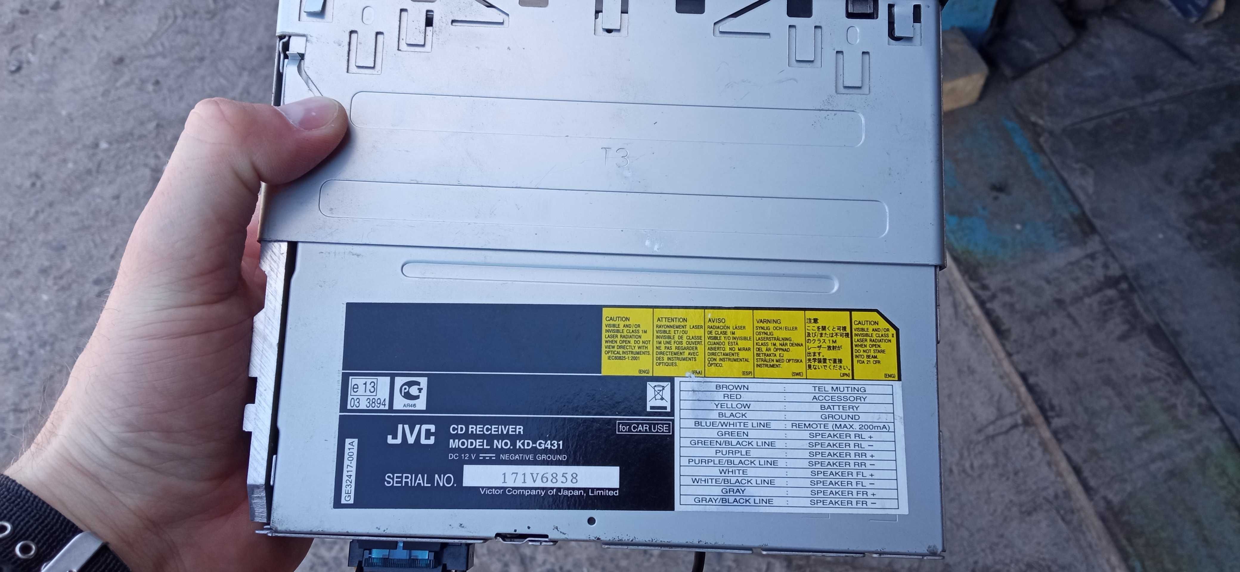 Магнітола JVC kg G 431 аux ідеальний стан