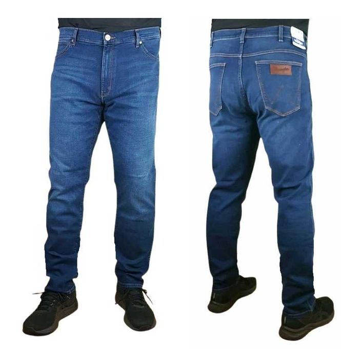 Męskie jeansy Wrangler Larston -Slim Tapered nowe oryginalne - W40/L34