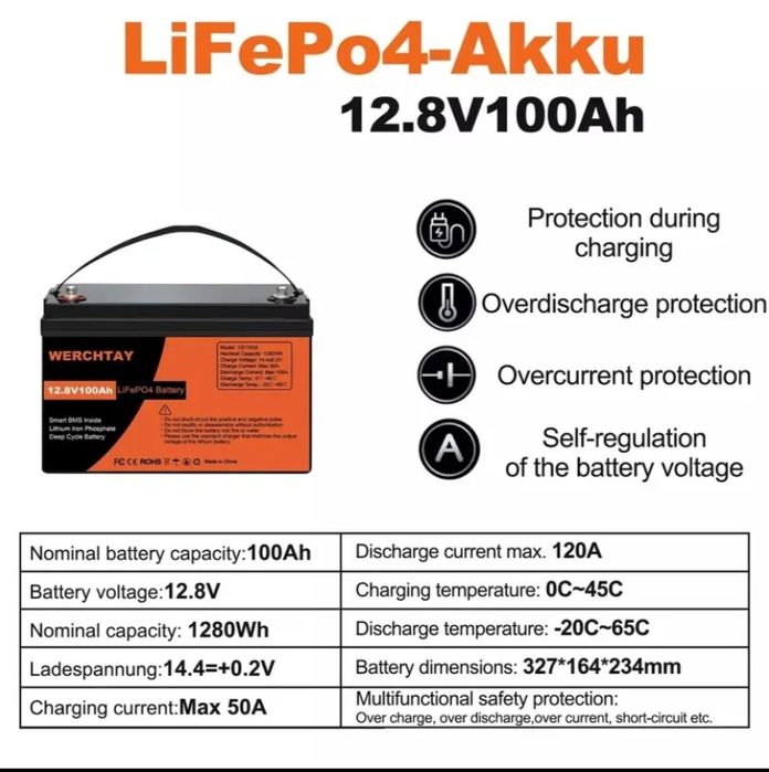 Акумулятори datouboss LiFePO4 літій залізо фосфат