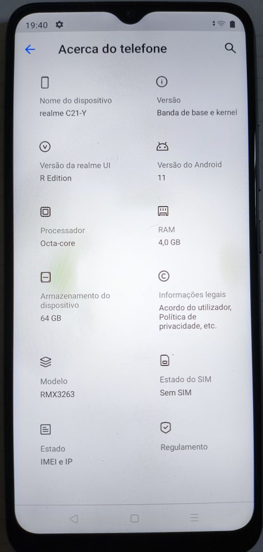 Realme C21-Y Como novo