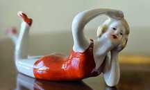 Figurine Baigneuse Art Déco