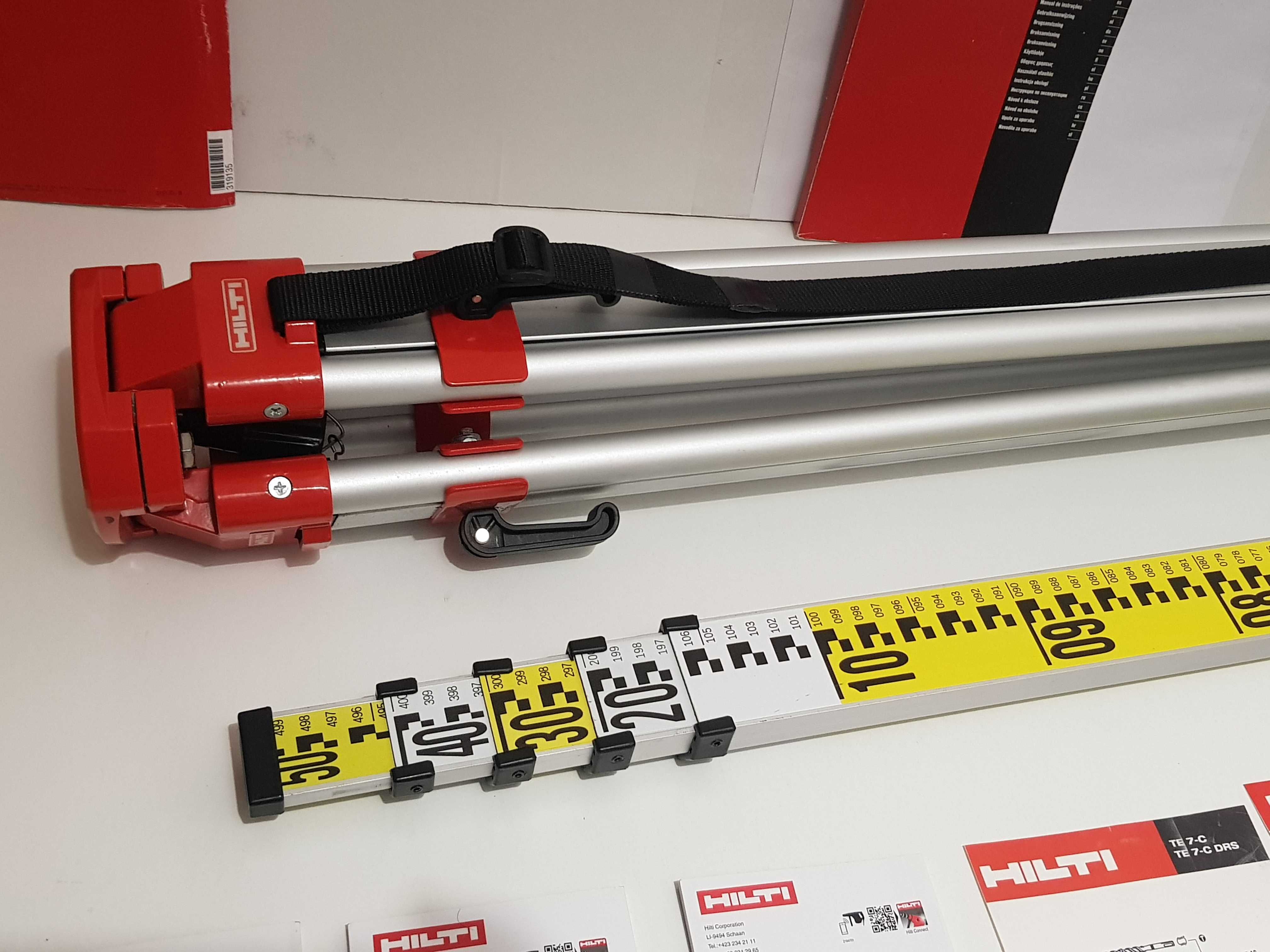 Zestaw statyw HILTI +lata do niwelator laser teodolit PR,PRI,PRE 30,3