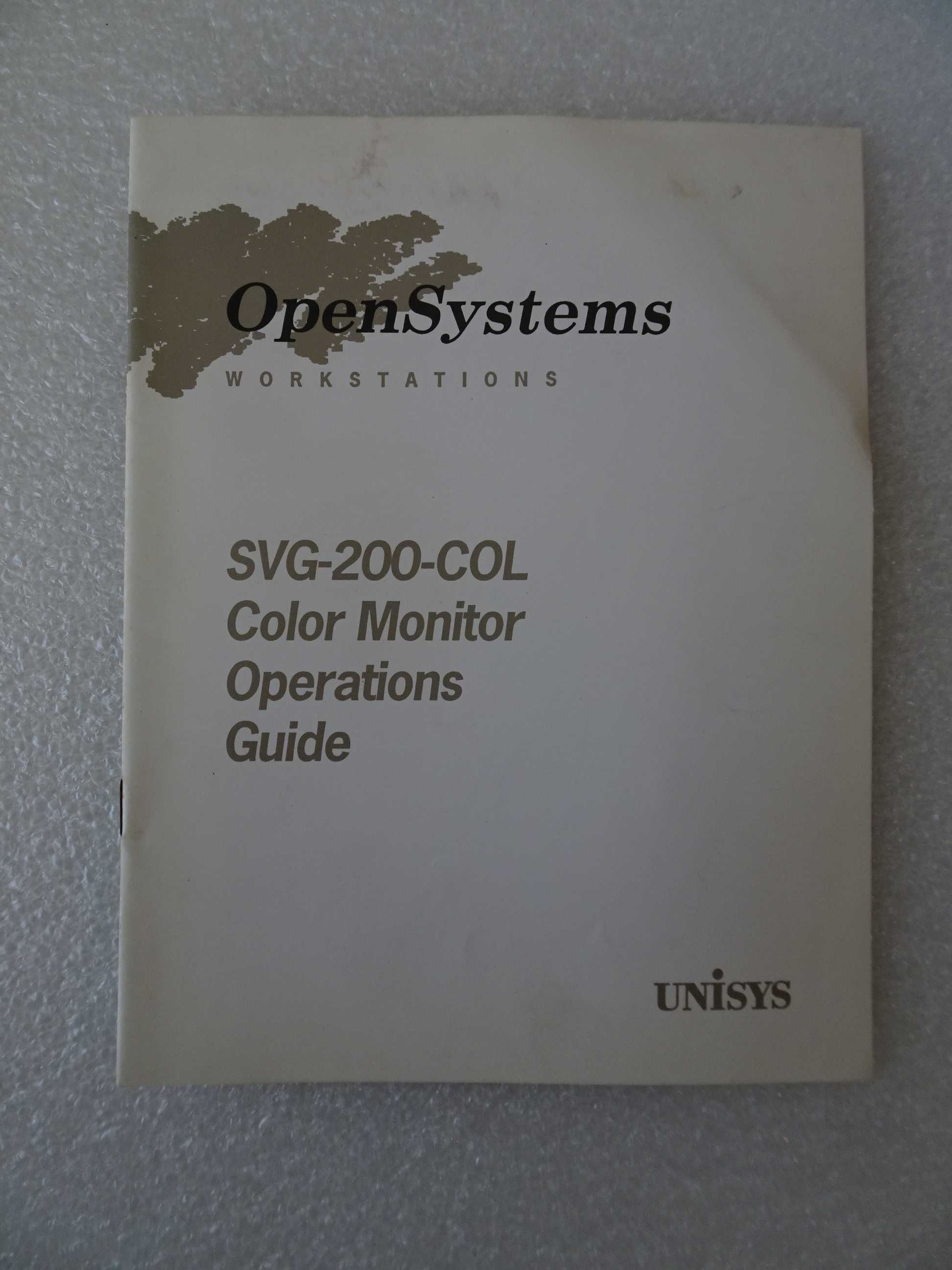 Livro - Open Systems - Workstations SVG-200-COL - Color Monitor