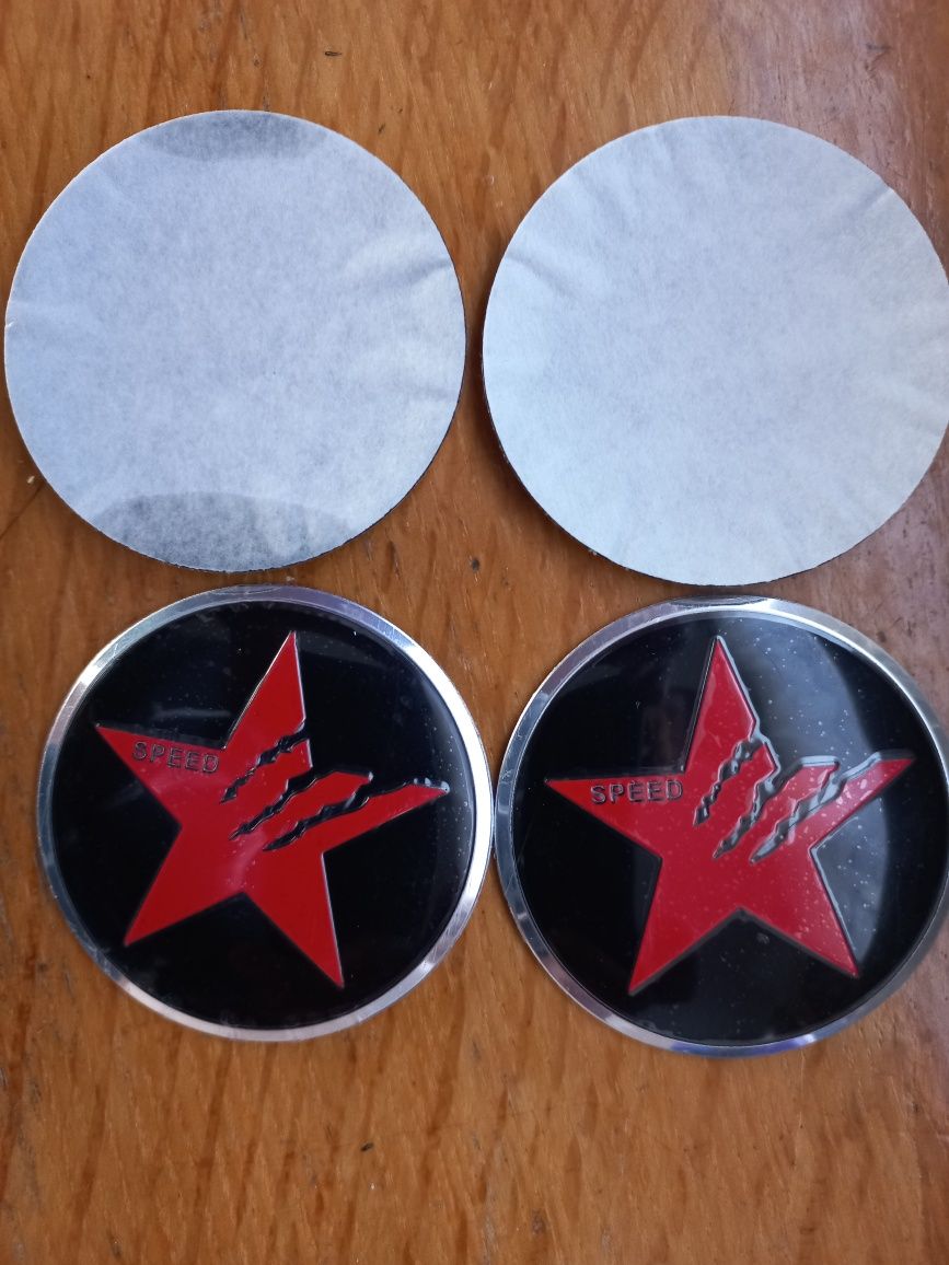 Наклейки на ковпачки для дисків з логотипом "SPEED"